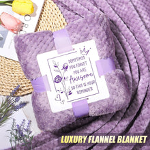 Load image into Gallery viewer, Self Care Gifts Get Well Soon Gifts, Lavender Relaxing Spa Gift Basket Care Package w/ Flannel Blanket 40 OZ Tumbler