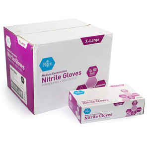 MedPride Powder-Free Nitrile Exam Gloves, Iris Blue, Multiple Choices