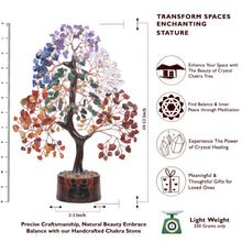 Load image into Gallery viewer, Seven Chakra Tree of Life - Crystal Tree - Artificial Bonsai Tree, Spiritual Decor, Crystals and Gemstones, Crystal Tree for Positive Energy - Feng Shui Tree, Reiki Gifts