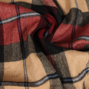 Herringbone Houndstooth Checked Pattern Cashmere Feel Classic Soft Luxurious Unisex Winter Scarf