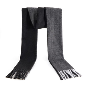 Men's Winter Scarf Warm Long Plaid Classic Tassel Scarf for Women