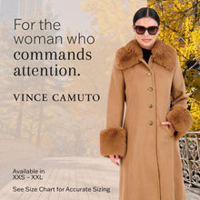 Load image into Gallery viewer, Vince Camuto Winter Coats, Women Single-Breasted Fur Collar Cuffed Womens Jacket