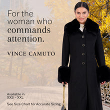 Load image into Gallery viewer, Vince Camuto Winter Coats, Women Single-Breasted Fur Collar Cuffed Womens Jacket