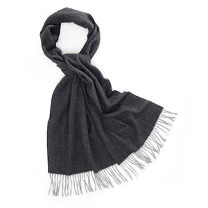 Men's Winter Scarf Warm Long Plaid Classic Tassel Scarf for Women