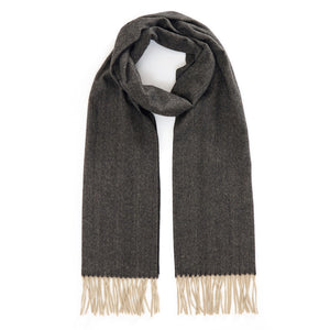 Men's Winter Scarf Warm Long Plaid Classic Tassel Scarf for Women