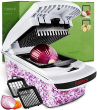 Load image into Gallery viewer, Fullstar Vegetable Chopper - Food Chopper - Onion Chopper - Vegetable Slicer &amp; Spiralizer - Veggie Chopper with Container - Kitchen Gadgets - Home Essentials - Kitchen Accessories