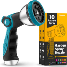 Load image into Gallery viewer, Hose Nozzle Heavy Duty Hose Sprayer With 10 Adjustable Watering Patterns. Thumb Control Design, Comfortable Ergonomic Grip, Garden Hose Nozzle for Watering Plants &amp; Lawns/Fun showers/Cleaning