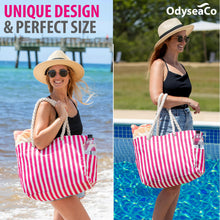 Load image into Gallery viewer, Beach Bags for Women - Large Beach Tote Bag - Beach Bags Waterproof Sandproof