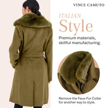 Load image into Gallery viewer, Vince Camuto Double-Breasted Wool Blend Womens Jacket, Winter Coats for Women