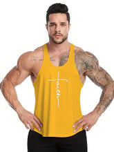 Load image into Gallery viewer, Men&#39;s Quick Dry Moisture-Wicking Breathable Tank Tops, Athletic Gym Bodybuilding Sleeveless Shirts - Size L