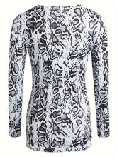 Load image into Gallery viewer, Leopard Print Twist Tunic - Flattering V Neck, Slimming Long Sleeves - Womens Fashion Casual Top with Figure-Embracing Twist Detail- 2 Sizes