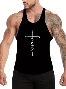 Men's Quick Dry Moisture-Wicking Breathable Tank Tops, Athletic Gym Bodybuilding Sleeveless Shirts