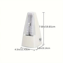 Load image into Gallery viewer, Mechanical Metronome White Musical Instruments Plastic Metronome High-Precision Beat Tempo