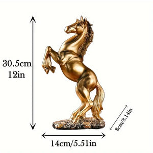 Elegant Horse Figurine - Stunning Copper Finish, Perfect for Elevating Home, Office, Cafe Decor