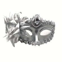 Load image into Gallery viewer, Elegant Venetian Princess Masquerade Mask: Glittering Half-Face Design for Festive Parties