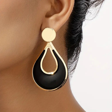 Creative Water Drop Design Dangle Earrings Iron 14K Gold Plated Jewelry Suitable For Women