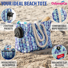 Load image into Gallery viewer, Beach Bags for Women - Large Beach Tote Bag - Beach Bags Waterproof Sandproof