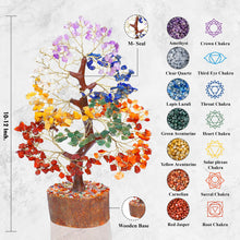 Load image into Gallery viewer, Seven Chakra Crystal Tree, A Gift for Men and Women, Crystal Tree of Life