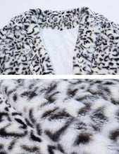 Load image into Gallery viewer, Women&#39;s Faux Fur Jackets Autumn Winter Leopard Coats Loose Fur Coat with Pockets