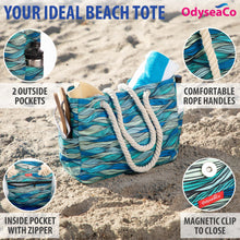 Load image into Gallery viewer, Beach Bags for Women - Large Beach Tote Bag - Beach Bags Waterproof Sandproof