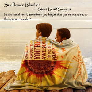 Sunshine Gift-Valentines Day Gifts for Her-Inspirational Blanket Self Care Gifts for Women