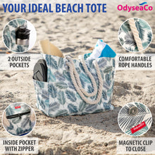 Load image into Gallery viewer, Beach Bags for Women - Large Beach Tote Bag - Beach Bags Waterproof Sandproof