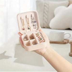 Small Jewelry Box, Travel Portable Jewelry Case For Ring, Pendant, Earring, Necklace, Bracelet Organizer Storage Holder Boxes