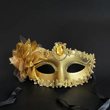 Load image into Gallery viewer, Elegant Venetian Princess Masquerade Mask: Glittering Half-Face Design for Festive Parties