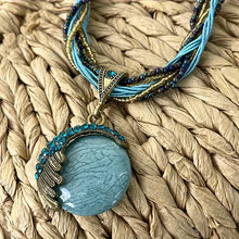 Load image into Gallery viewer, Bohemian Style Turquoise Handmade Pendant Necklace Women&#39;s Accessories