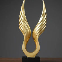 Load image into Gallery viewer, Elegant Golden Angel Wings Resin Decor - Perfect For Living Room, Bar, And Business Display