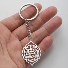 Load image into Gallery viewer, Timeless Persian Calligraphy Keychain - Elegantly Crafted Unisex Stainless Steel Jewelry