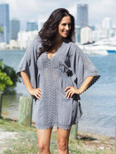 Load image into Gallery viewer, DEL CARMEN DRESS/COVER-UP (White, Gray, Blue, Black) for Women