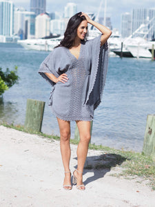 DEL CARMEN DRESS/COVER-UP (White, Gray, Blue, Black) for Women