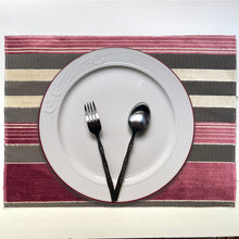 Load image into Gallery viewer, Unique Plate Mats for Your Dining Room, Richmond - Pack of 4 Beautiful Cut Velvet One-Side Placemats - Color: Amethyst