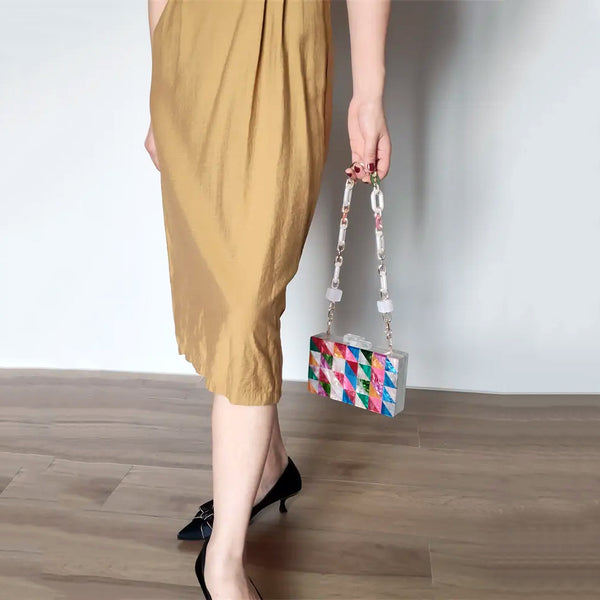 Fashion Wallet Women Acrylic Cute Evening Clutch Handbag for Woman