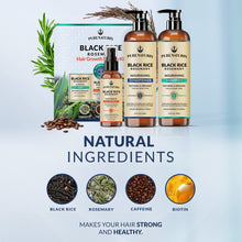 Load image into Gallery viewer, Rosemary Black Rice Water Hair Growth System Kit - Shampoo, Conditioner and Leave-in Serum