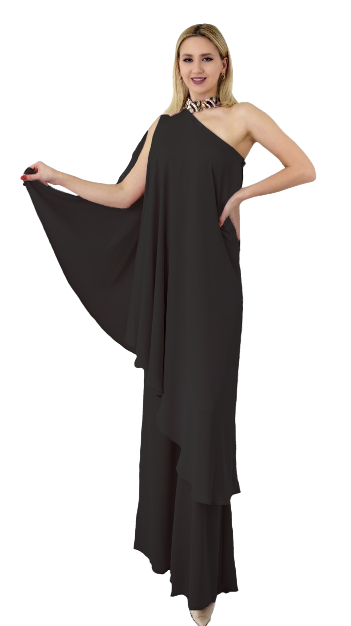 Black Jumpsuit, Girls/Women's Evening Dress - Ladies Long Dress