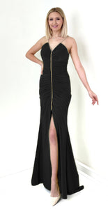 Black Night Dress, Girls/Women's Evening Dress - Ladies Long Dress