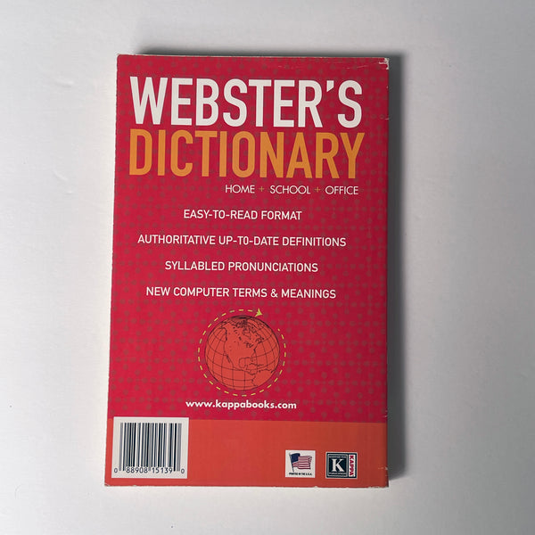 Webster's Dictionary of English - Home, School, Office - Paperback Book