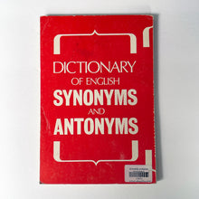 Load image into Gallery viewer, Dictionary of English - Synonyms &amp; Antonyms - Paperback Book