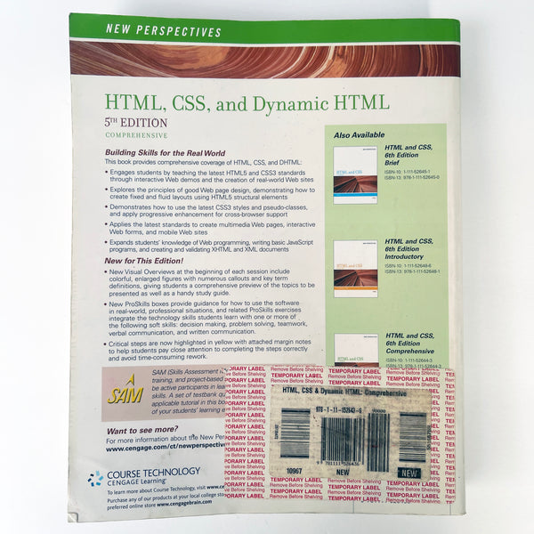 New Perspectives on HTML, CSS, and Dynamic HTML - 5th Edition