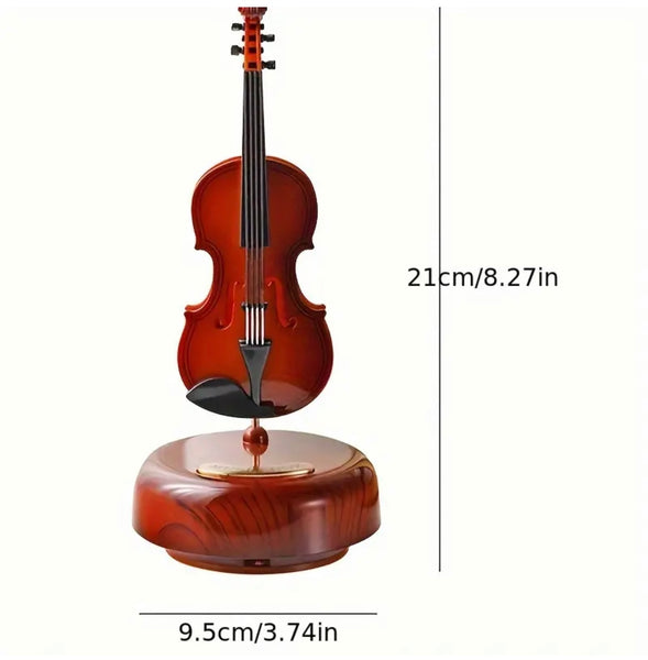 Beautiful Rotating Music Box - Decorative Violin for Your Home or Office