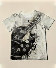 Load image into Gallery viewer, Men&#39;s Guitar Print T-shirt, Casual Short Sleeve Crew Neck Tee, Men&#39;s Clothing