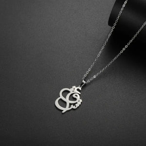 Eshgh (Love) Calligraphy Pendant Necklace, Men's And Women's Stainless Steel Necklace Accessories