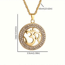 Load image into Gallery viewer, Yoga Symbol (UM) Unisex Pendant Necklace - Durable Titanium Steel Clavicle Chain for Party Glamour