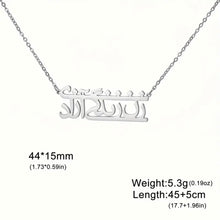 Load image into Gallery viewer, Women Life Freedom, Rectangular Rune Pendant Necklace, Stainless Steel Men&#39;s And Women&#39;s Exquisite Necklace Accessories