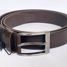 Load image into Gallery viewer, Handmade Real Leather Belt – The Ultimate Official Gift for Men- Dark Brown