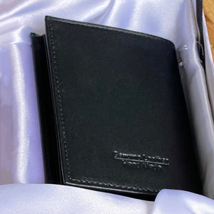 Handmade Genuine Leather Wallet – The Ultimate Official Gift for Men & Women - Black