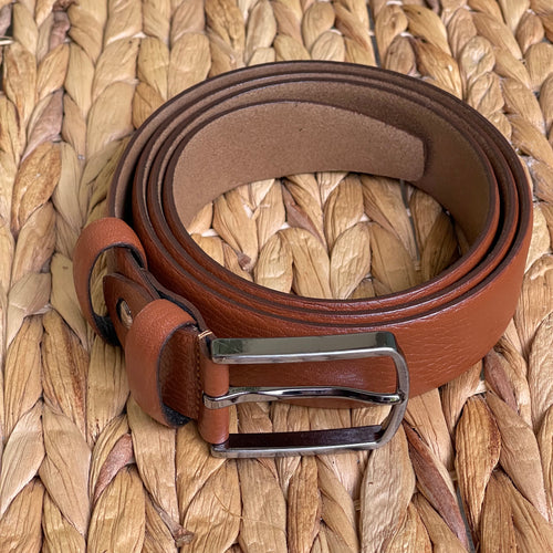 Handmade Genuine Leather Belt – The Ultimate Official Gift for Men- Light Brown