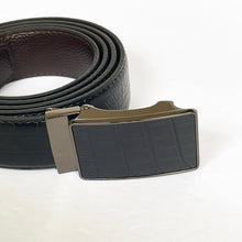 Load image into Gallery viewer, Handmade Leather Belt &amp; Wallet Set with Gift Box – The Ultimate Official Gift for Men - Black